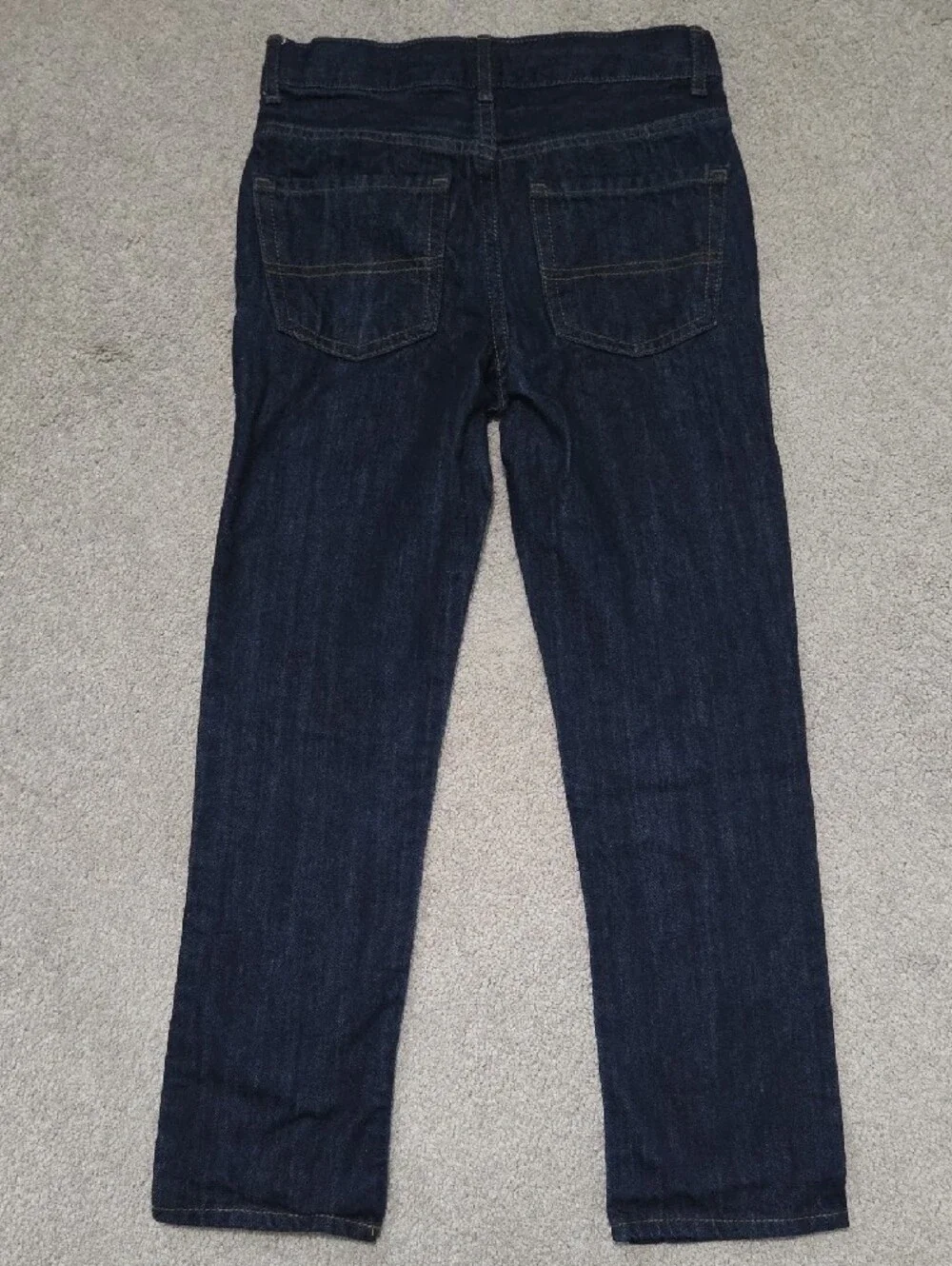 Boys Dark Blue Straight Jeans
